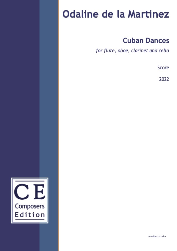Cuban Dances : For Flute, Soprano Saxophone, Clarinet and Cello (2023).