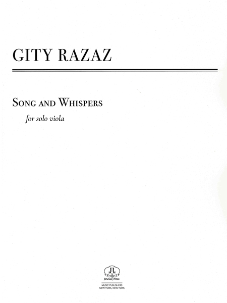 Song and Whispers : For Solo Viola.