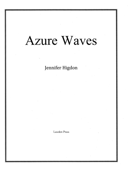 Azure Waves : For String Quartet.