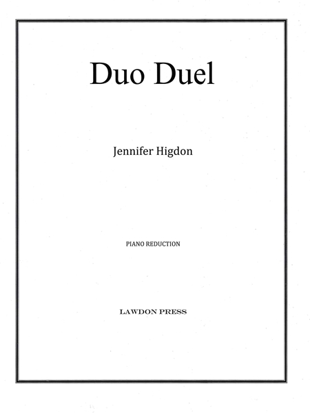 Duo Duel : For Two Percussionists and Orchestra - Piano reduction With 2 Solo Parts.
