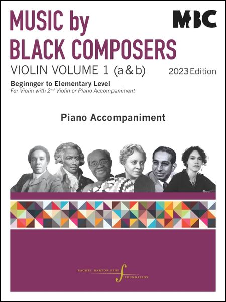 Music by Black Composers : Violin, Vol. 1 A&B - Beginner To Elementary Level / Ed. Rachel B. Pine.