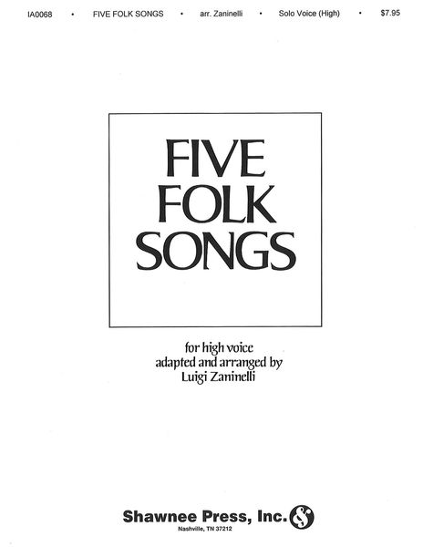 Five Folk Songs (High Voice).