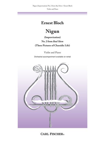 Nigun (Improvisation) From Baal Shem No. 2 : For Violin and Piano.
