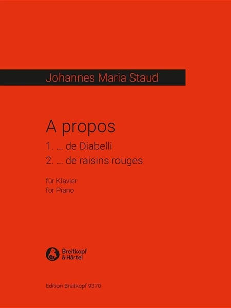 A Propos : For Piano.