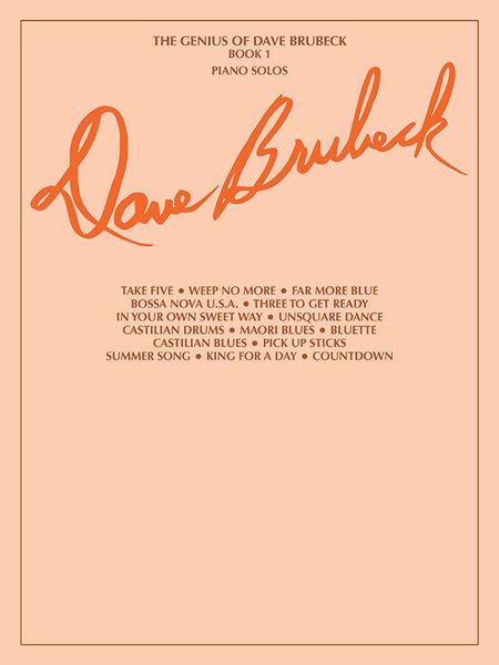 Genius Of Dave Brubeck, Book 1.
