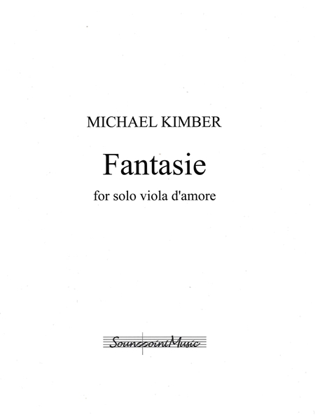 Fantasie : For Solo Viola d'Amore.