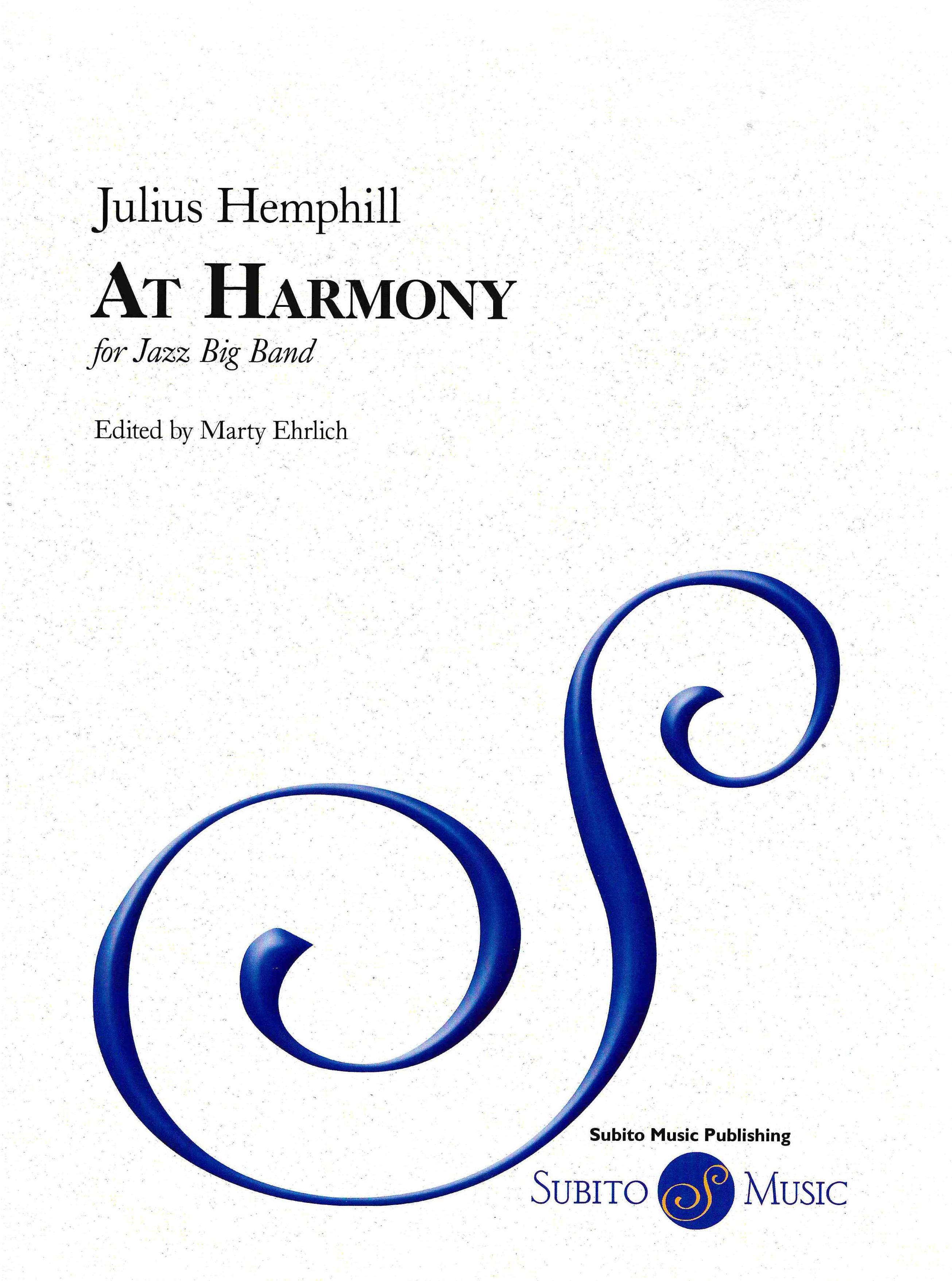 At Harmony : For Jazz Big Band (1992) / edited by Marty Ehrlich.