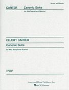 Canonic Suite : For Alto Saxophone Quartet.