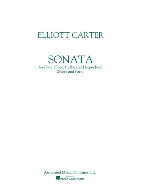 Sonata : For Flute, Oboe, Cello & Harpsichord (1997 Edition).