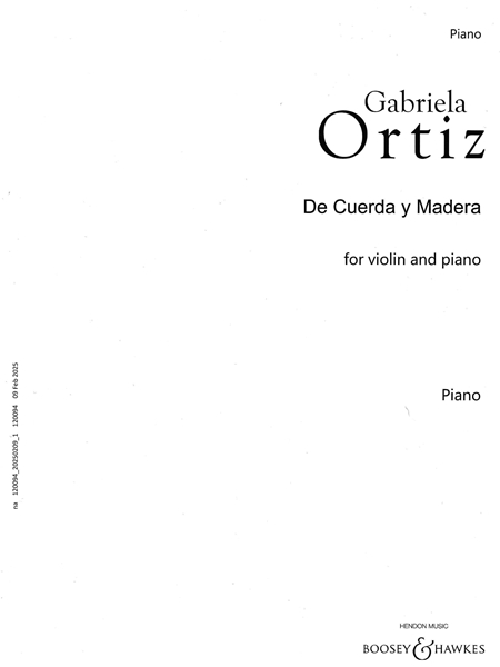 De Cuerda Y Madera : For Violin and Piano.