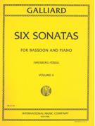 Six Sonatas, Vol. II : For Bassoon and Piano.