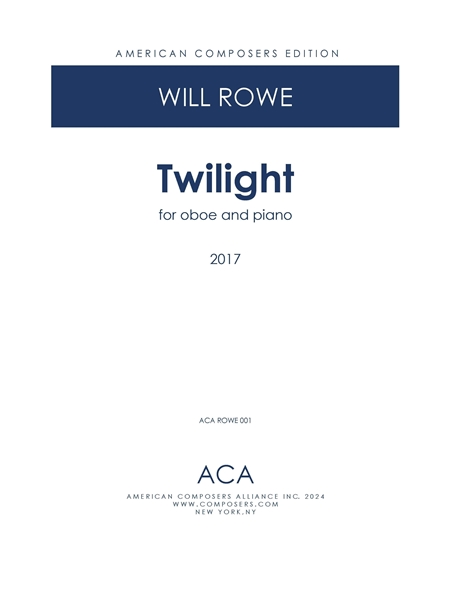 Twilight : For Oboe and Piano (2017).