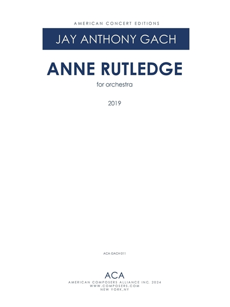 Anne Rutledge - Bloom Forever, O Republic! : For Orchestra (2019).