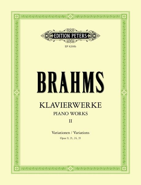 Piano Works, Vol. 2 : Variations Op. 9, 21, 24, 35.