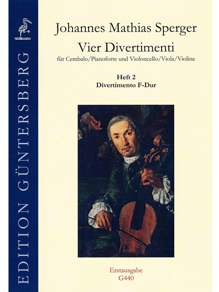 Vier Divertimenti - Heft 2, Divertimento F-Dur : Für Cembalo/Fortepiano & Violoncello/Viola/Violine.
