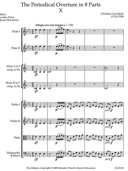 The Periodical Overture In 8 Parts, No. 10 / edited by Barnaby Priest and Alyson Mclamore.