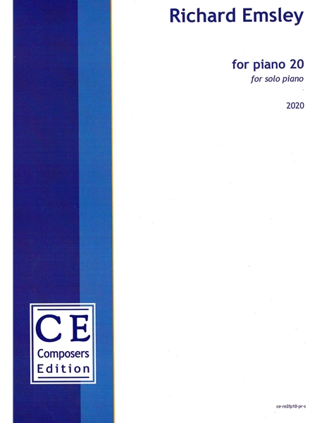 For Piano 20 : For Solo Piano (2020).