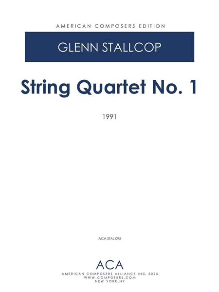 String Quartet No. 1 (1991).