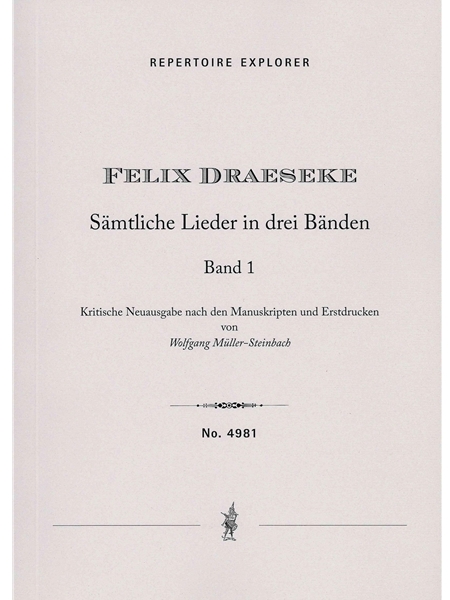 Sämtliche Lieder In Drei Bänden, Vol. 1 / edited by Wolfgang Müller-Streinbach.