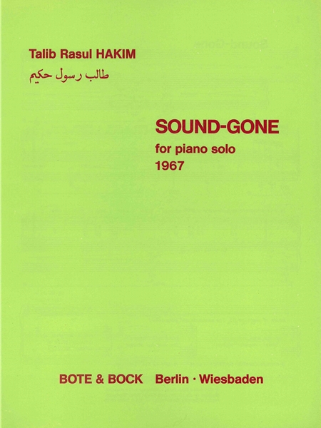 Sound-Gone : For Piano Solo (1967).