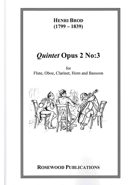 Wind Quintet Op. 2 No. 3 : For Flute, Oboe, Clarinet, Horn and Bassoon.