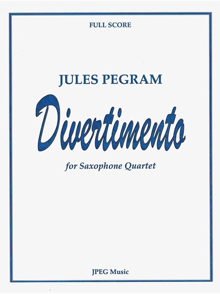 Divertimento : For Saxophone Quartet.