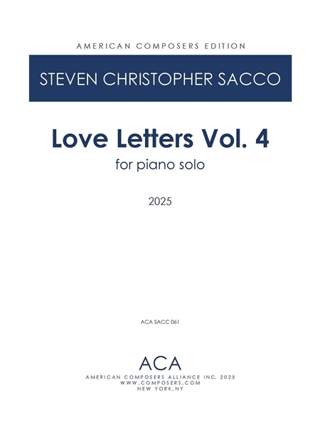 Love Letters, Vol. 4 : For Piano Solo (2025).