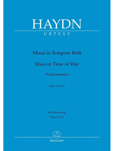 Missa In Tempore Belli (Paukenmesse), Hob. XXII:9 / Ed. Andreas Friesenhagen.