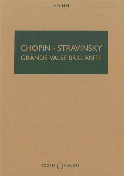 Grande Valse Brillante, Op. 18 : For Orchestra / Instrumentation by Igor Stravinsky.