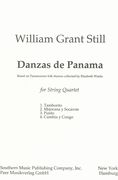 Danzas De Panama : For String Quartet.