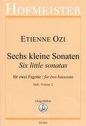 Sechs Kleine Sonaten : Für Zwei Fagotte - Heft 2.
