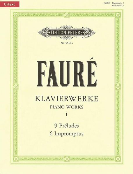 Klavierwerke = Piano Works, Vol. 1 (Préludes, Impromptus) : For Piano / edited by Eberhardt Klemm.