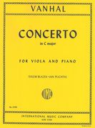 Concerto In C Major : For Viola and Piano / Ed. by Vilem Blazek & Jan Plichta.