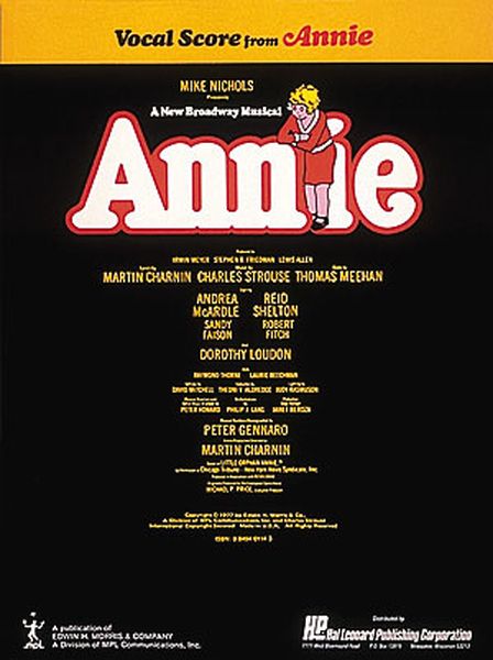 Annie : A New Broadway Musical.