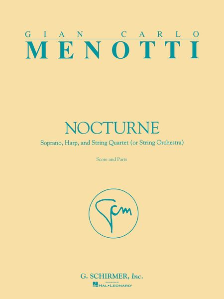 Nocturne : For Soprano, Harp And String Quartet (Or String Orchestra).