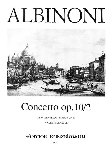 Concerto A Cinque, Op. 10/2 In G Minor : For Violin and String Orchestra - Piano reduction.