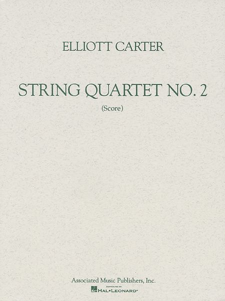 String Quartet No. 2 (1959) : 1998 Edition.