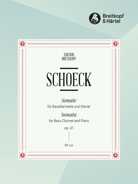 Sonata Op. 41 : For Bass Clarinet And Piano.