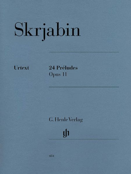 Twenty Four Preludes, Op. 11 : For Piano / Urtext Edition by Valentina Rubcova.