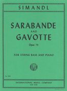 Sarabande and Gavotte, Op. 74 : For String Bass and Piano.