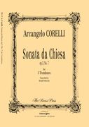 Sonata Da Chiesa, Op. 3 No. 7 : For Trombone Trio / Trnscribed by R. Nethercutt.