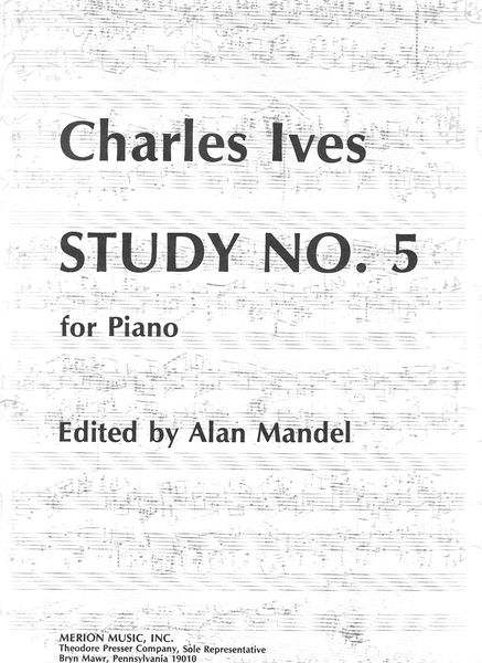 Study No. 5 : For Piano / edited by Alan Mandel.