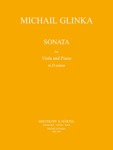 Sonata In D Minor : For Viola and Piano / edited by Vadim Borisovsky.