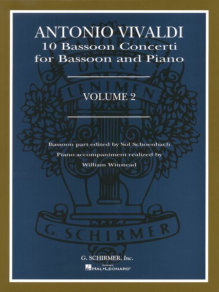 Ten Bassoon Concerti, Vol. 2 : For Bassoon And Piano / Ed. By Schoenbach.