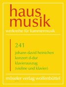 Violinkonzert D-Dur : Ausgabe Für Violine Und Klavier.