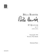 String Quartet No. 2, Op. 17 (Neuausgabe 1994) / Revision : Peter Bartok.