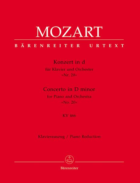 Concerto No. 20 In D Minor, K 466 : For Piano and Orchestra - reduction For Two Pianos.