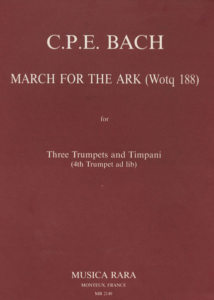 March For The Ark (Marcia Für Die Arche) : For Three Trumpets and Timpani (4th Trumpet Ad Lib.).