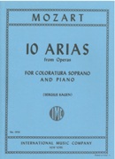10 Arias From Operas : For Coloratura Soprano and Piano / edited by Sergius Kagen.