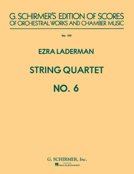 String Quartet No. 6 (1980).
